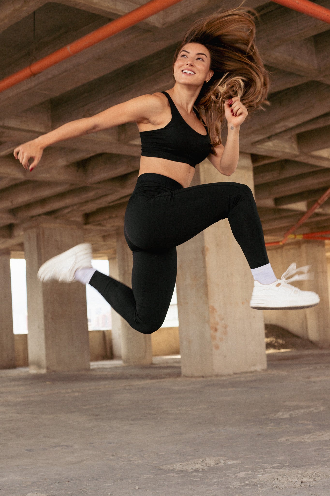 Leggings banda básico Negro