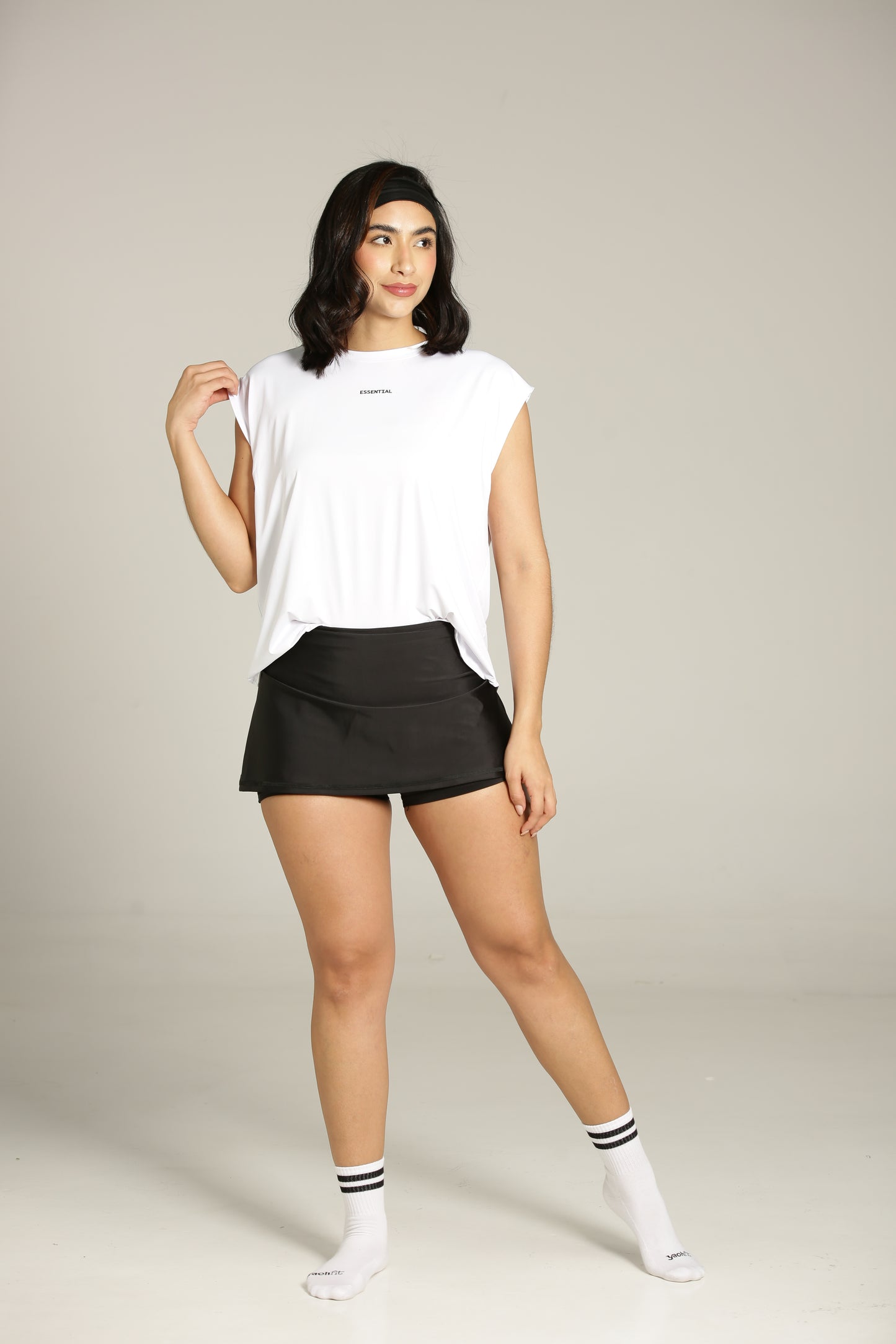 Falda short deportiva