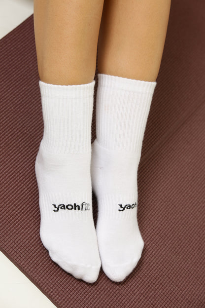Medias deportivas blancas pack x 3